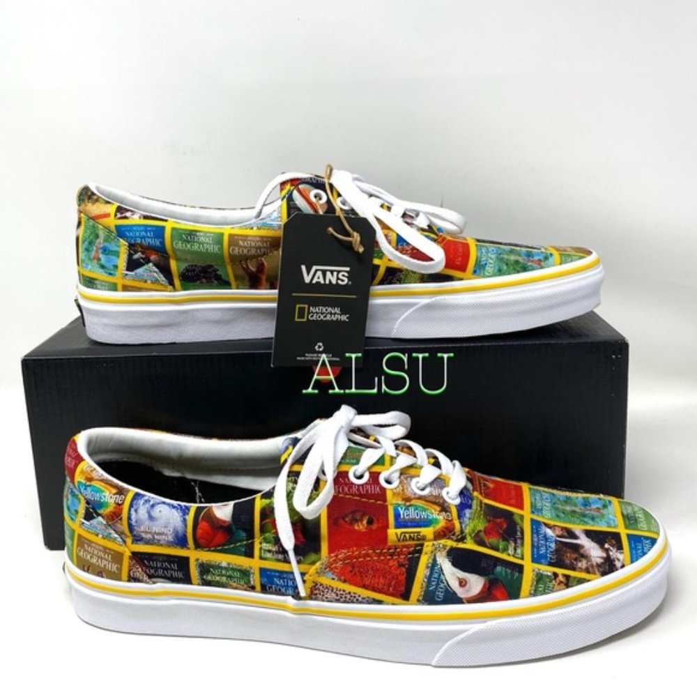 VANS National Geographic Collaboration Women's Era Red Nat Size 6.5 VN0A4U39WJZ - Picture 5 of 11